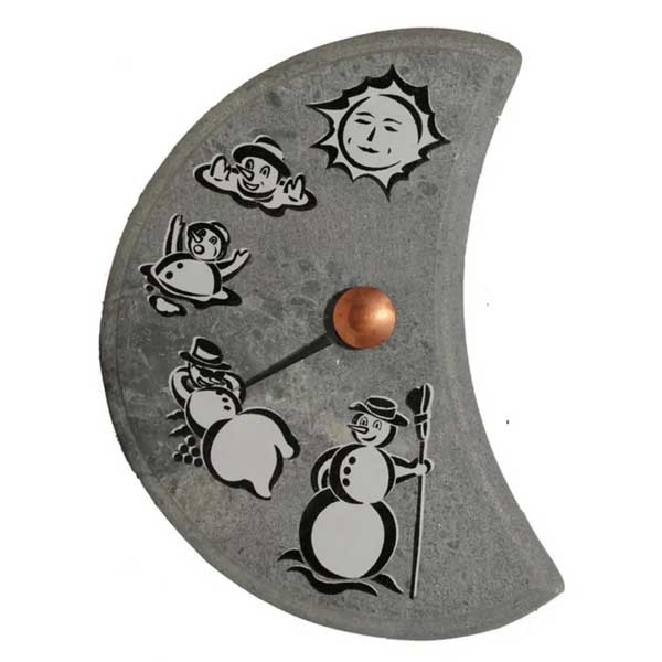 LUMIUKKO, Snowman Thermometer Hukka Soapstone