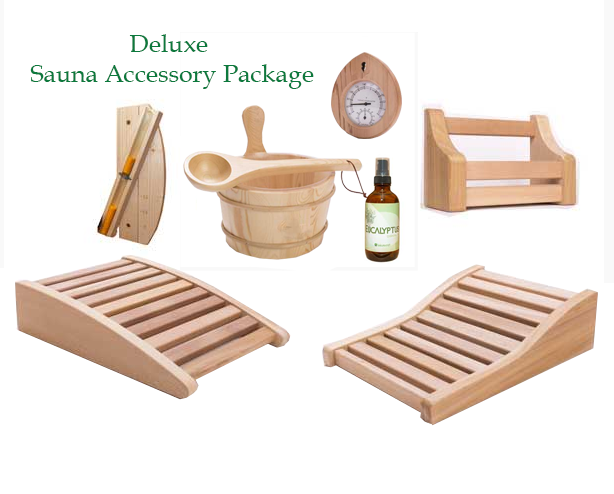 Deluxe Sauna Accessory Package - Front view