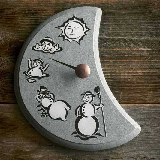 LUMIUKKO, Snowman Thermometer Hukka Soapstone