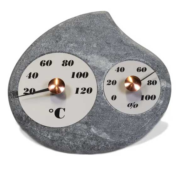 MAININKI, Thermometer & Hygrometer Hukka Soapstone