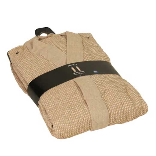 Rento Bath Robe L/XL - Front view of robe in package 