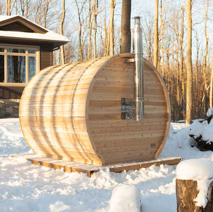 CT Elation Wood Burning Sauna - Back view 