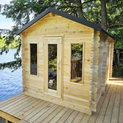 CT Georgian Cabin Electric Heated Sauna with Changeroom